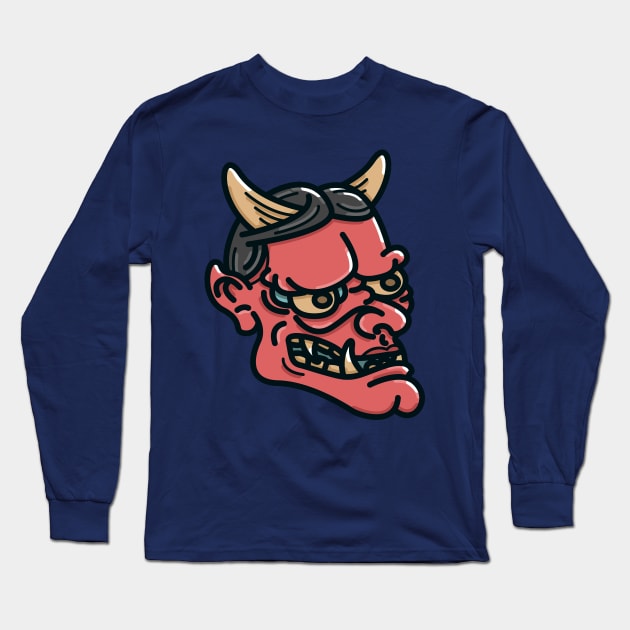 Hannya Long Sleeve T-Shirt by Never Not Tired Club